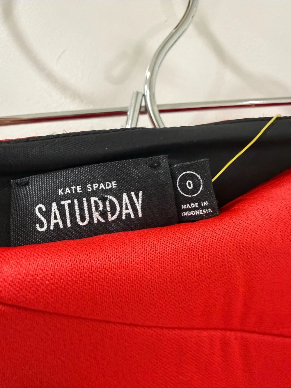 kate spade Red Mini Skirt with Panel Detailing